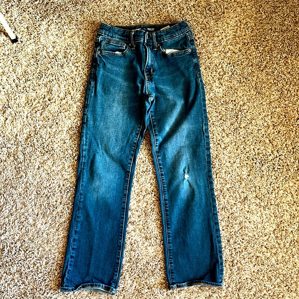 4 Pairs of Old Navy Distressed Jeans- Boys Adjustable Waist Jeans